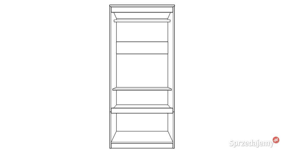 szafa klasyczna biała STARS MDF C16 90x55 w200 Kościan sprzedam