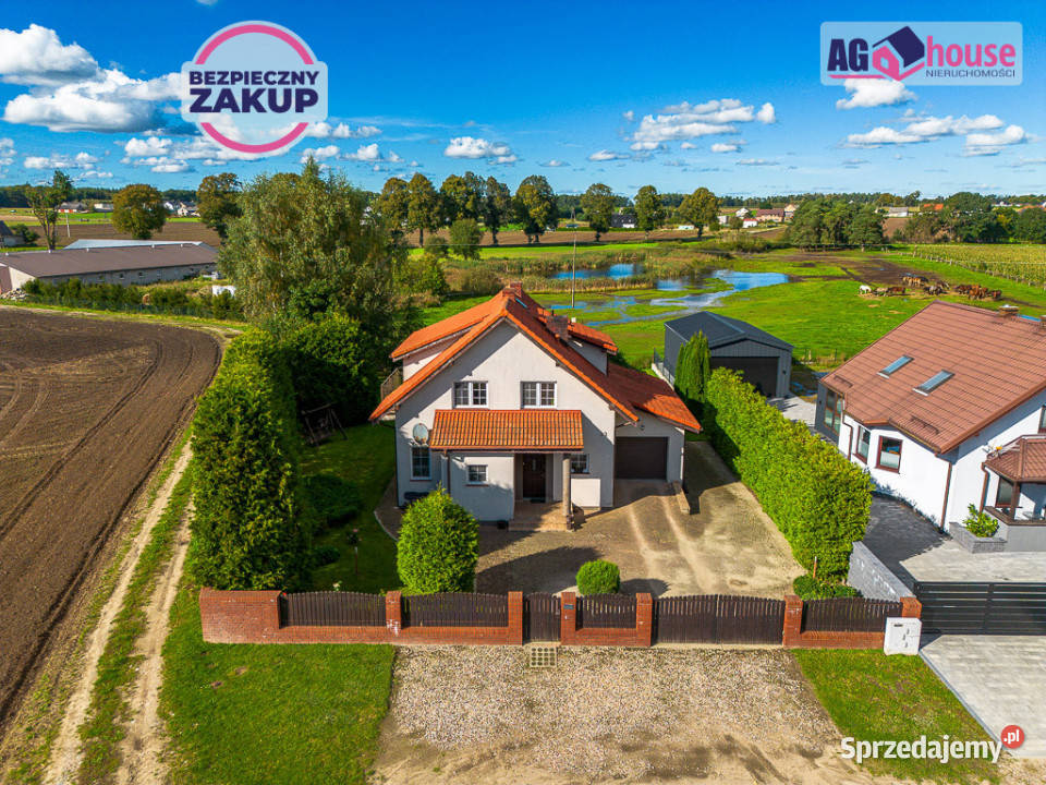 Dom wolnostojący 201m2 Kębłowo Wybickiego dachówka pomorskie