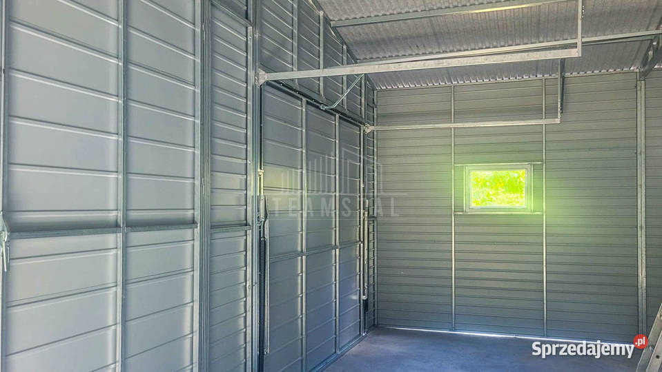 Garaż Blaszany 7x6m Brama Uchylna Rynny TS691 Jarocin sprzedam