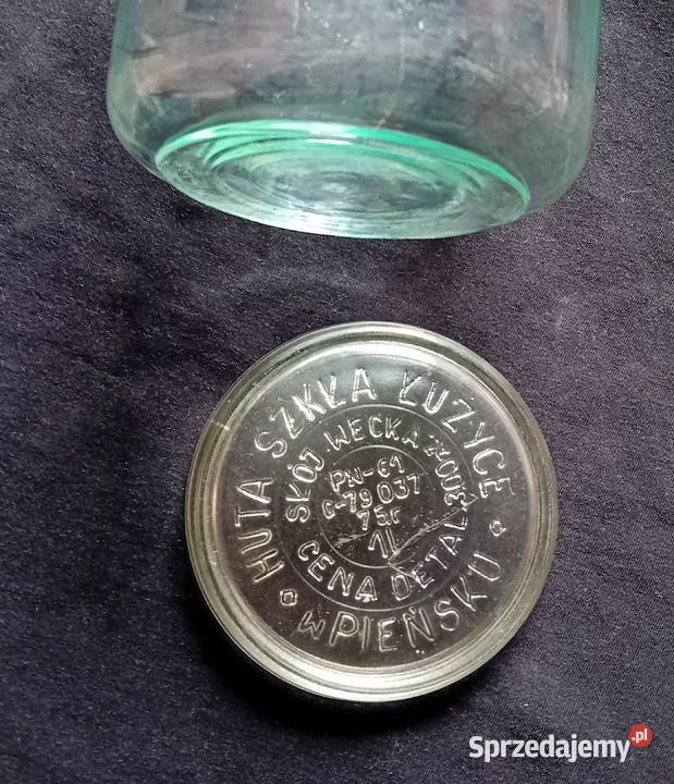 Słoik Wecka poj 1 L Huta Szkła Łużyce w Pieńsku Koźminek