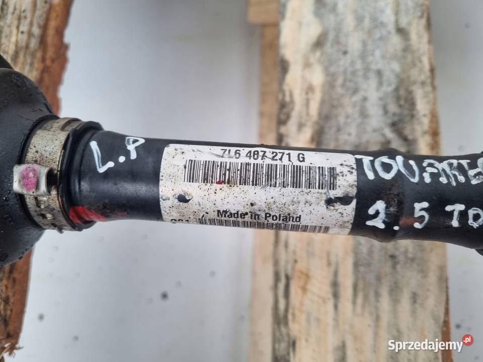 PÓŁOŚ VW Touareg 25 TDI LEWA PRZEDNIA półośka osobowe Chełm