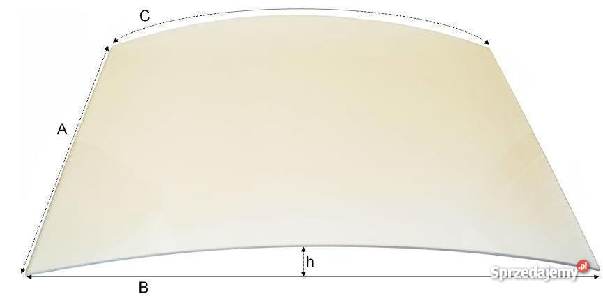 Szyba Gięta do kominka pryzmatyczna panoramiczna Skawina
