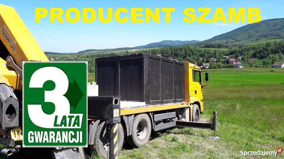 Zbiornik dwukomorowy z najazdem na szambo 12m3