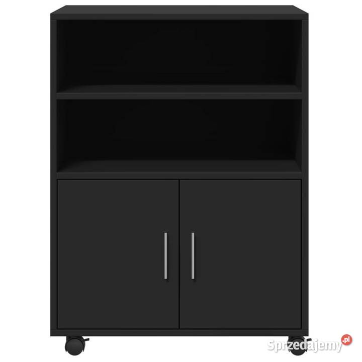 Szafka na kółkach czarna 60x48x81 materiał mazowieckie Warszawa