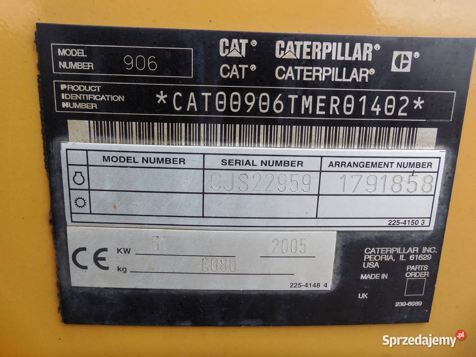 Ładowarka przegubowa Caterpillar CAT 906 7340 Lubliniec