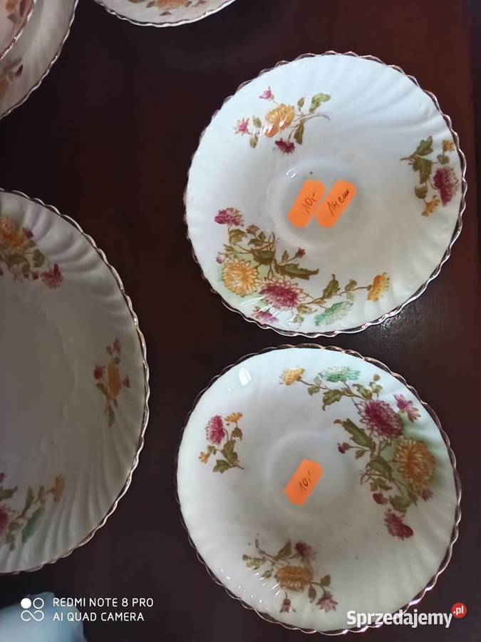 Filiżanka z talerzykiem deserowym Sygnatura pomorskie Gdańsk sprzedam