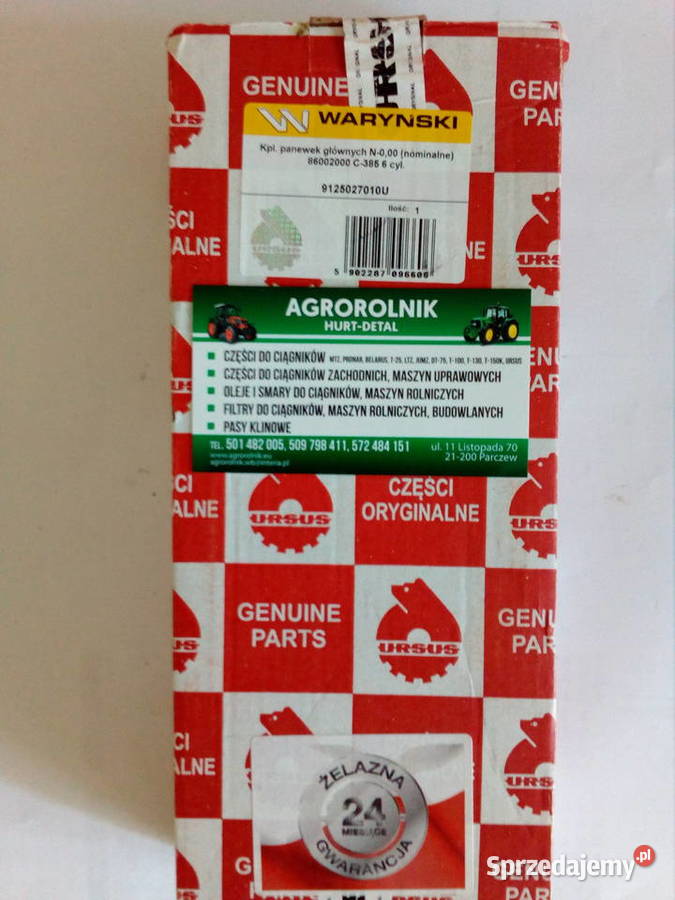 Kpl panewek głównych N000 URSUS C385 6cyl lubelskie Parczew sprzedam
