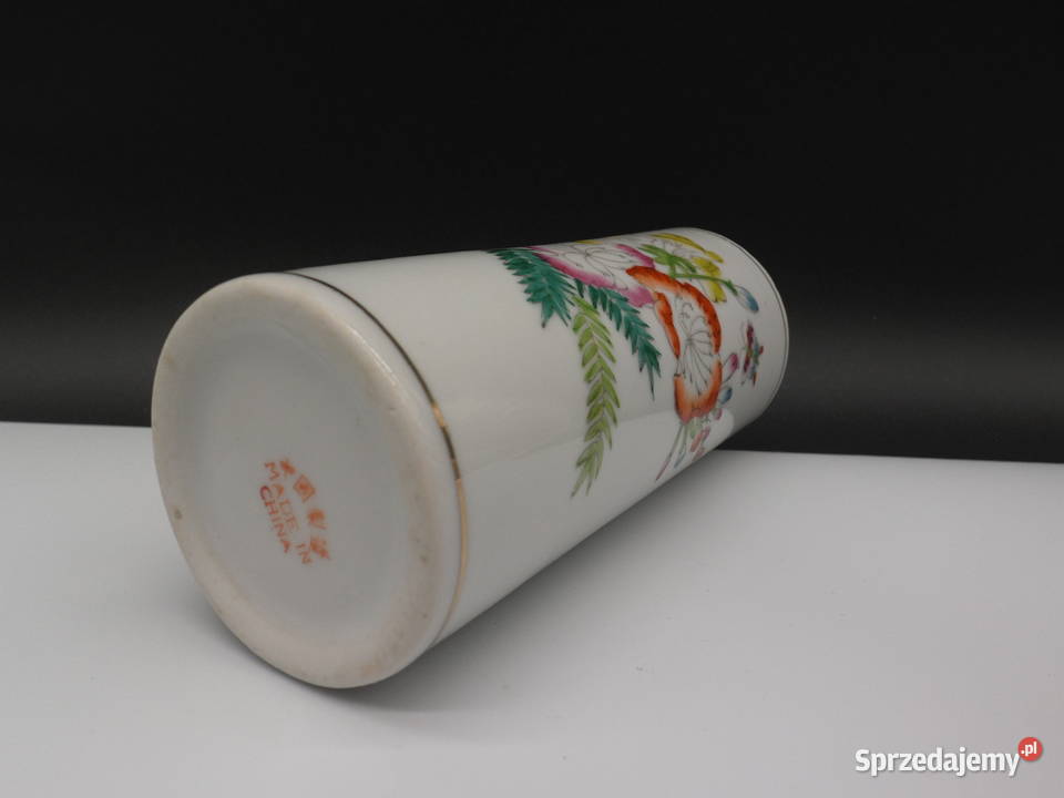 Chiński ręcznie malowany wazon Porcelana i szkło wielkopolskie Raszków sprzedam