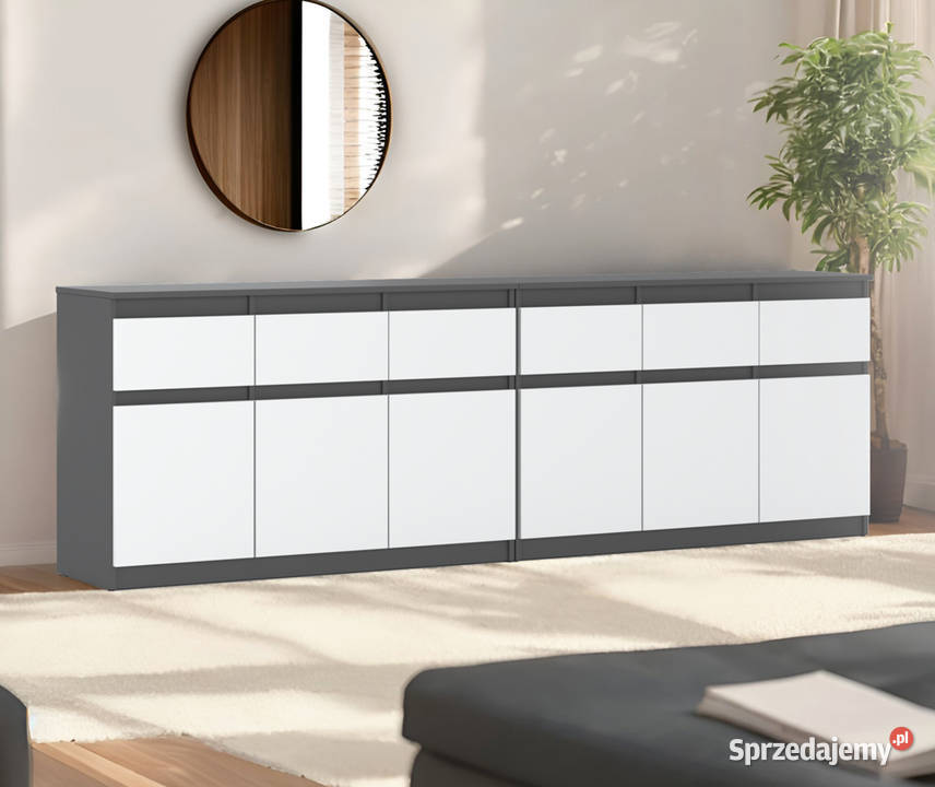 Komoda 6 Szuflad Szafka Nowoczesna Duża 240