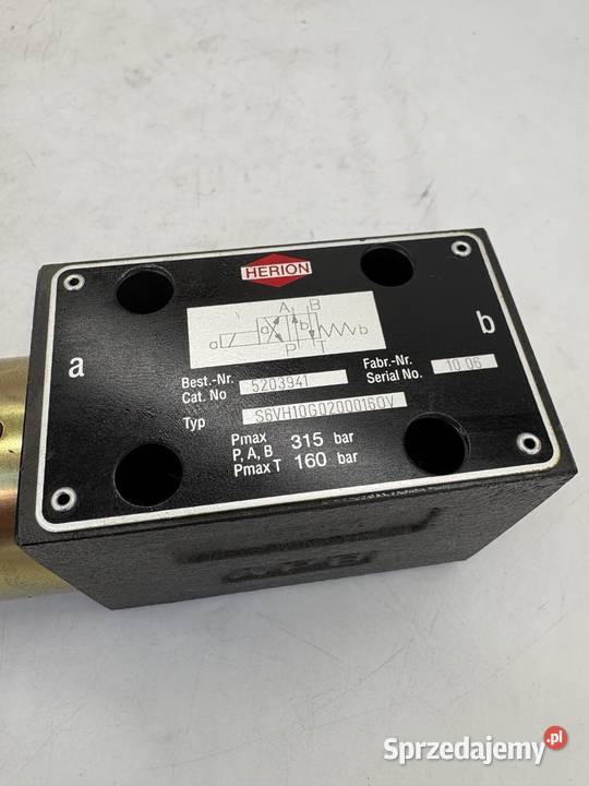 Herion S6VH10G02000160V 5203941 Hydraulic valve mazowieckie Warszawa