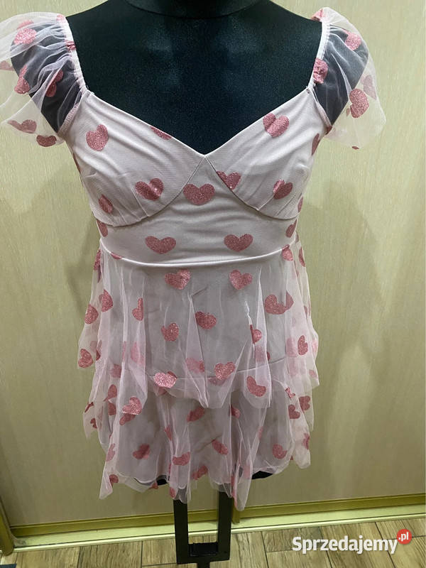 Sukieneczka damska w serduszka rozmiar M Warszawa