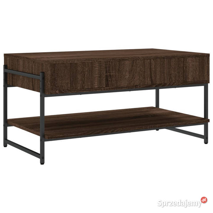Stolik kawowy brązowy dąb 90x50x45 WM838972 Warszawa