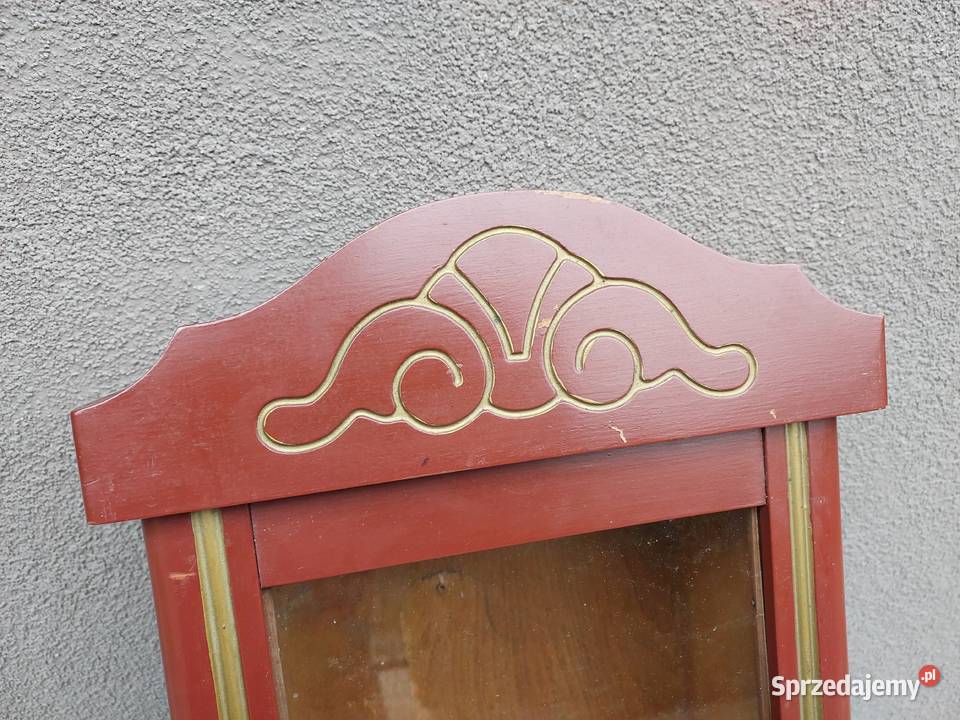 Szafka skrzynia obudowa starego zegara witrynka