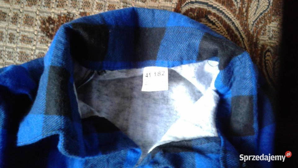 Koszula flanelowa granatowa krata NOWA Łomża