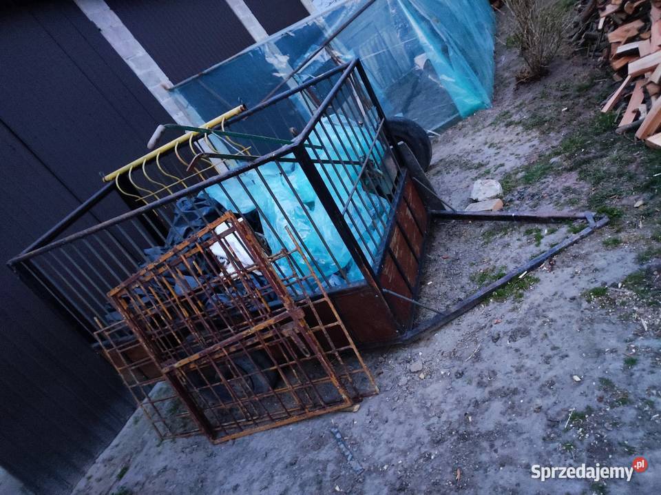 Wózek do przewozu zwierząt Przyczepy rolnicze Chełm sprzedam