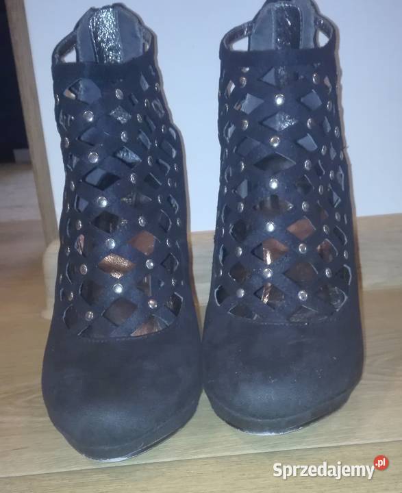 Czarne buty eleganckie na szpilce rozmiar 38 śląskie Bielsko-Biała sprzedam