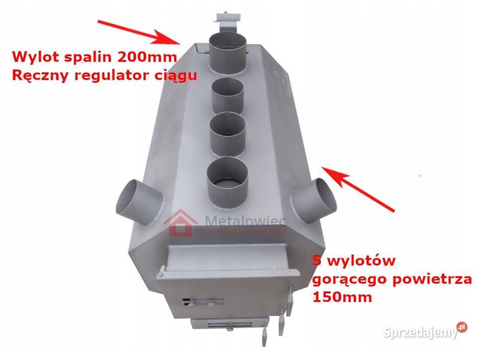 PIEC NADMUCHOWY PNO3 z nadmuchem 45kW wentylator kujawsko-pomorskie Szpetal Górny