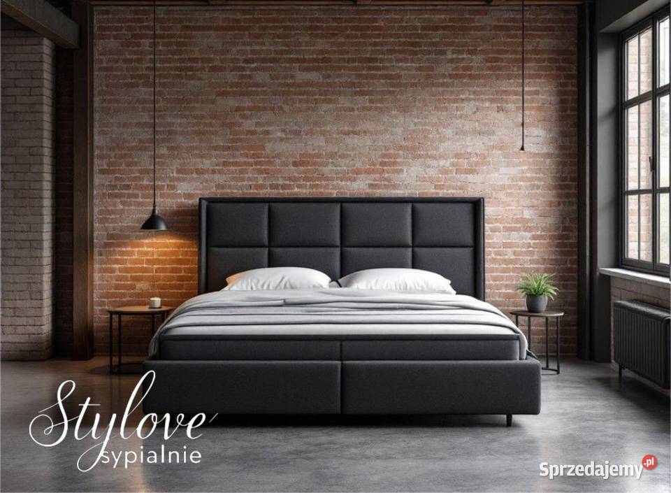 Łóżko tapicerowane Roma z pojemnikiem na pościel wielkopolskie Ostrów Wielkopolski sprzedam