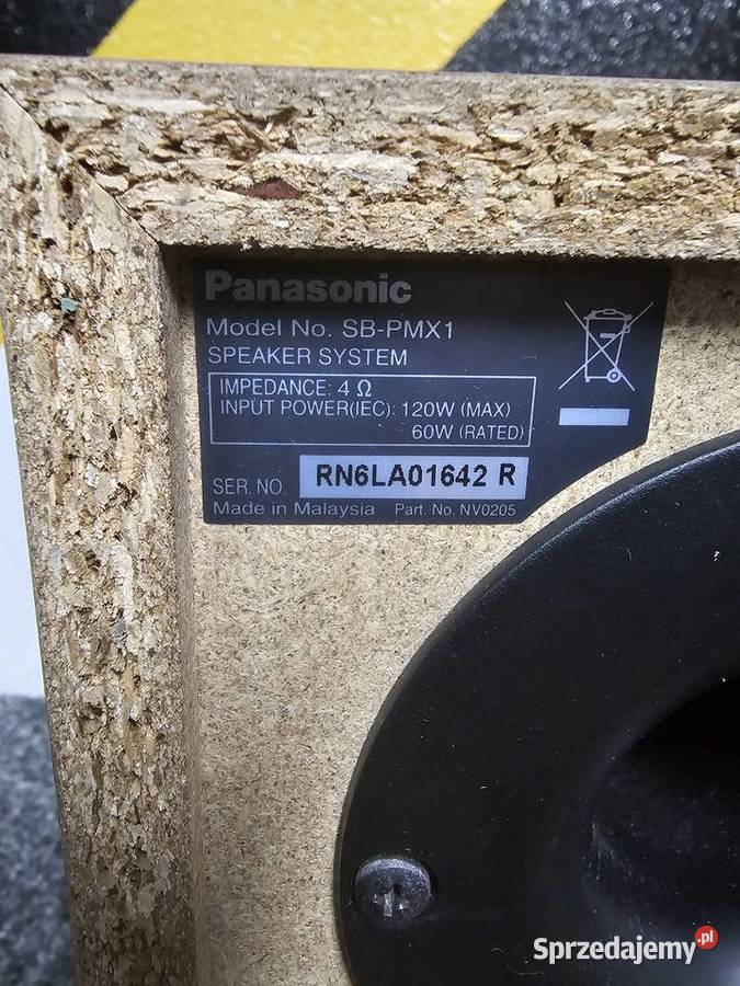 kolumny stereo Panasonic SBPMX1 2x120W wysyłka małopolskie