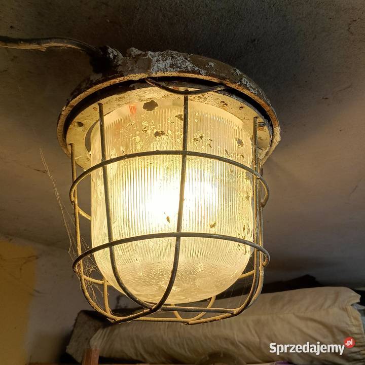 Lampa PRL loft polam Łańcut