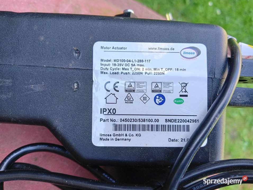 Siłownik pilot zasilacz komplet german czyli Gniezno
