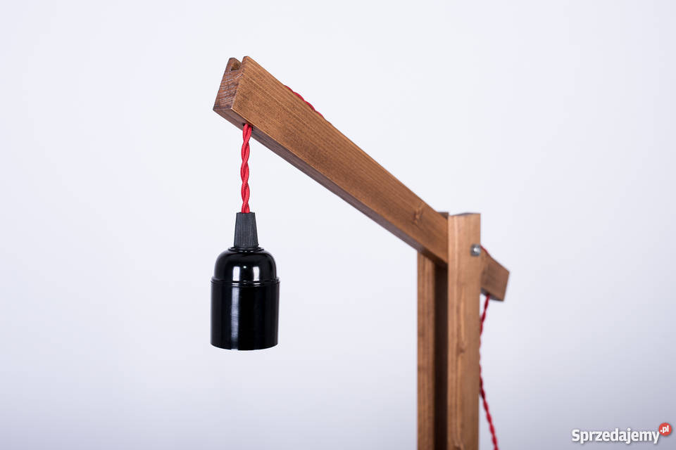 Lampa nocna stołowa drewniana Suchedniów