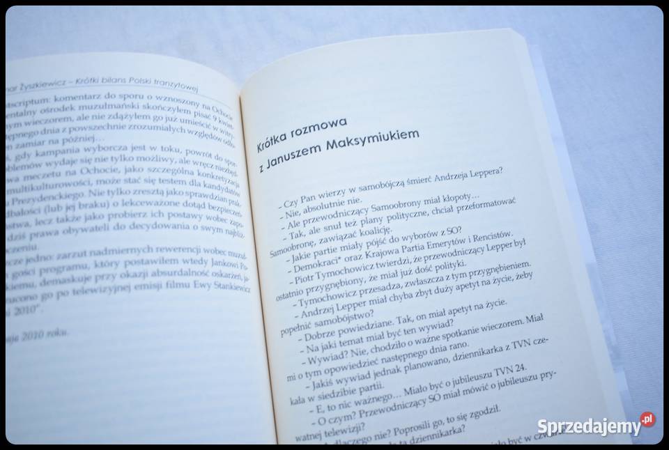 Krótki bilans Polski tranzytowej Waldemar mazowieckie sprzedam