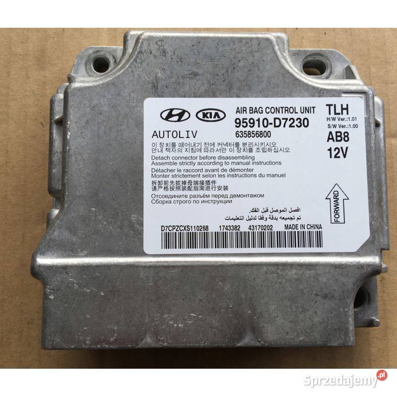 Naprawa stwrownikow airbag wypadku Hyundai i30