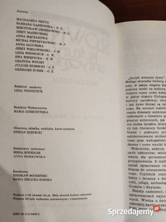 Słownik kultury antycznej Grecja Rzym 1988 Lidia