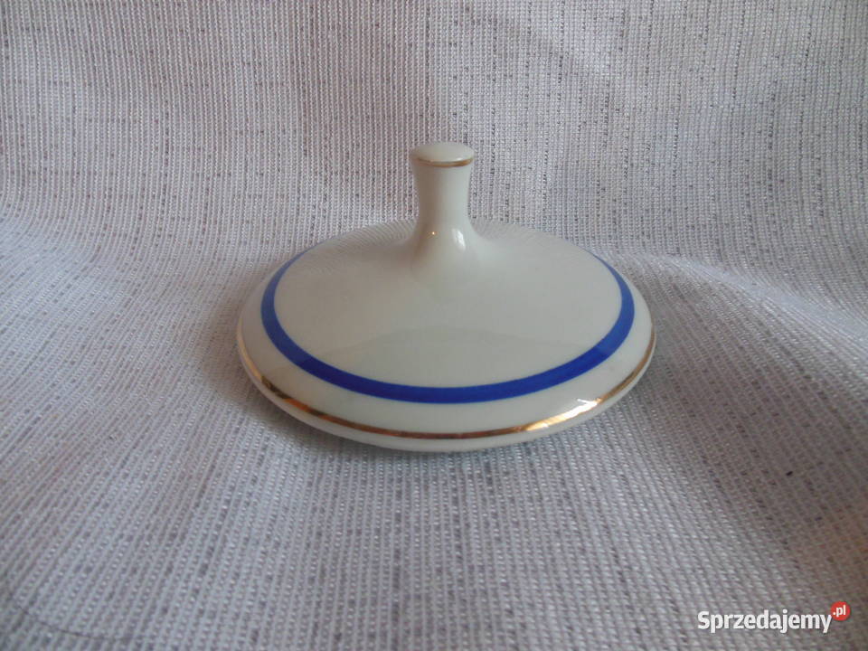 Pokrywka do dzbanka cukiernicy szafirowy pasek sprzedam