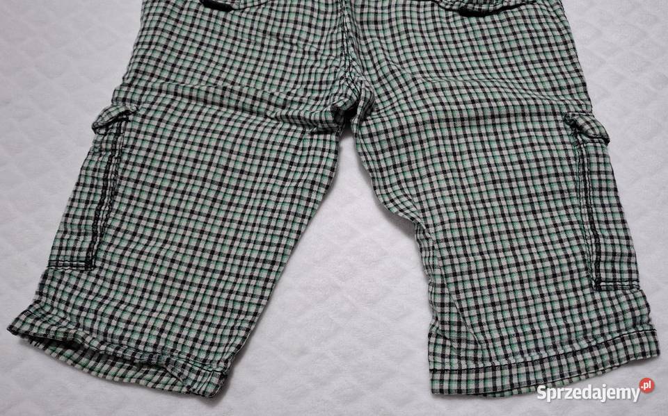 Krótkie spodenki chłopięce w kratkę Okaidi 114 6 Czeladź