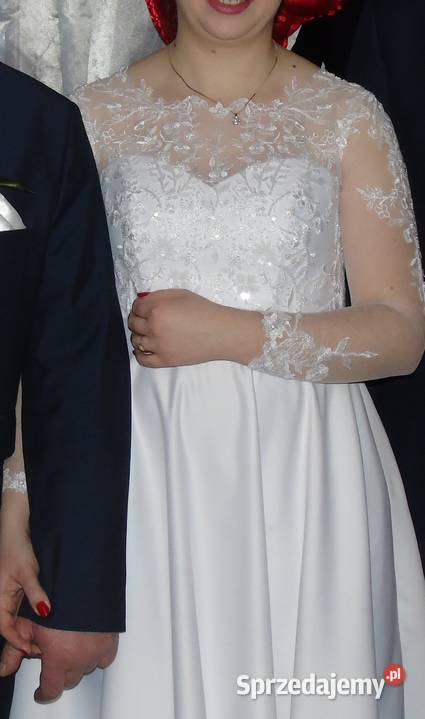 Niepowtarzalna suknia ślubna 90cm Tarnów sprzedam