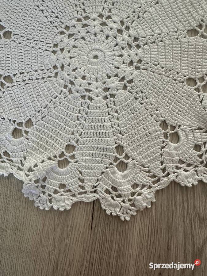 Serweta serwetka szydełko okrągłe cacko 30 Łódź