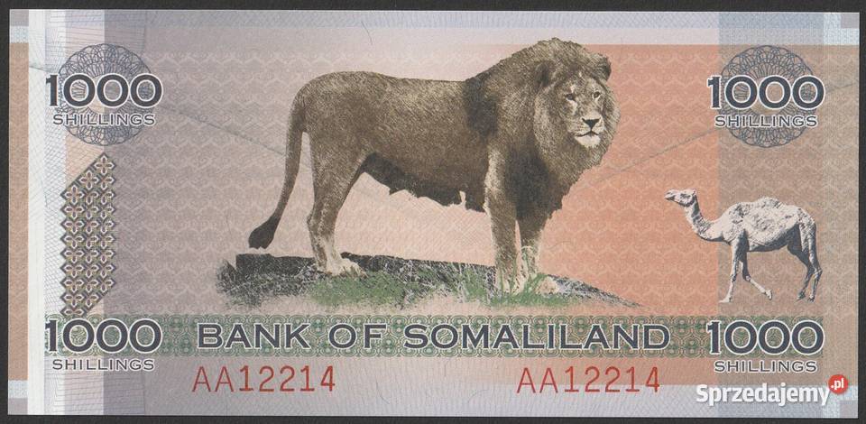 Somaliland 1000 shilling	2006 STAN BANKOWY UNC Numizmatyka Łódź sprzedam