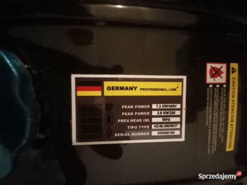 Nowy niemiecki agregat prądotwórczy SINNHARZ Kikół sprzedam