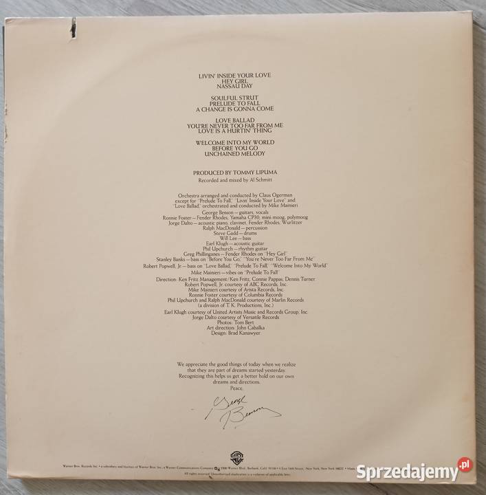 George Benson Livin Inside Your Love winyl 2LP Łódź sprzedam