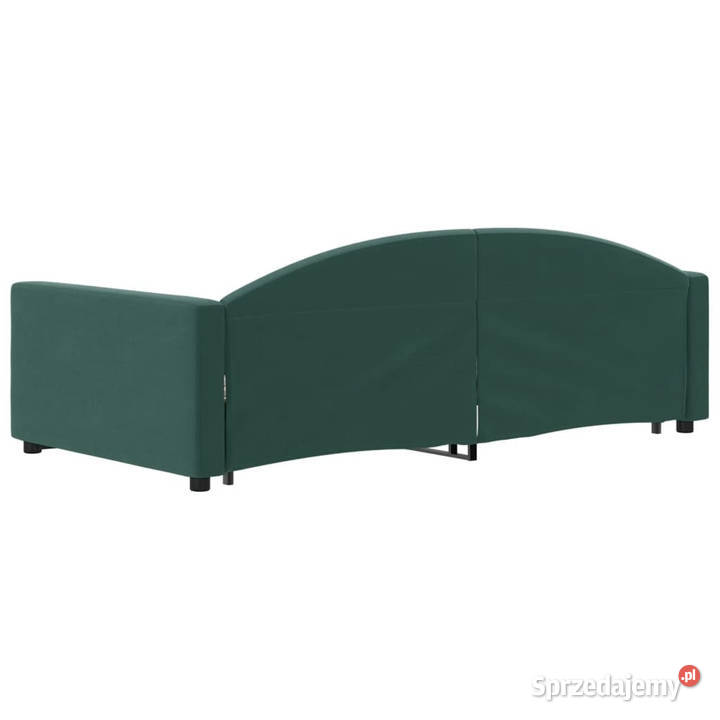 Sofa rozsuwana ciemnozielona aksamit 100x200 Łóżka Warszawa