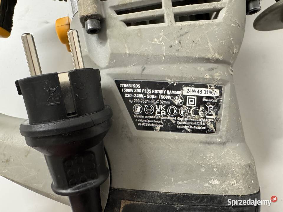 EU 6 Młot udarowy TTB631SDS 8J 1500W SDS