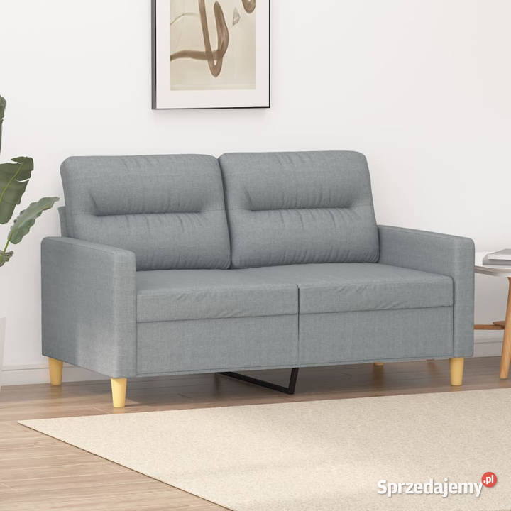Sofa 2osobowa jasnoszara 120 tapicerowana mazowieckie Warszawa
