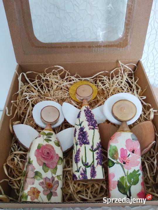 Zestaw trzech aniołków w prezentowym pudełku Wrocław