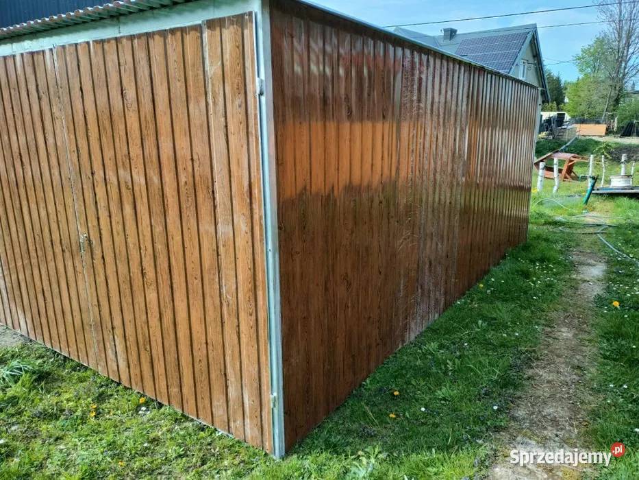 Garaż Blaszany DREWNOPODOBNY 3x5 NISKA Blaszak Tarnowskie Góry sprzedam