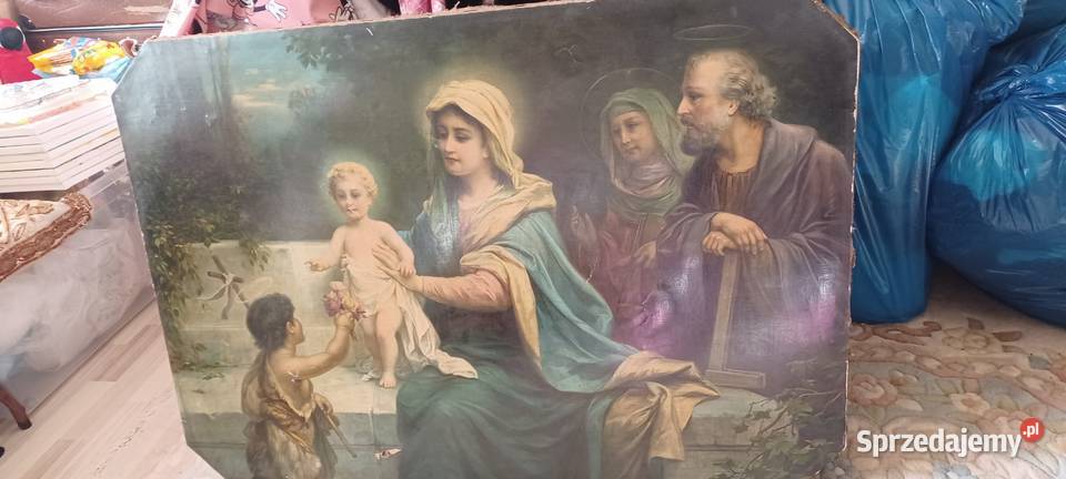 10071 obraz ŚWIETA RODZINAZNISZCZONY OPISANY W Dom i Ogród wielkopolskie Poznań