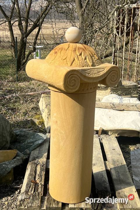 Kolumna ozdobna z kamienia naturalnego piaskowca Kamienna Góra