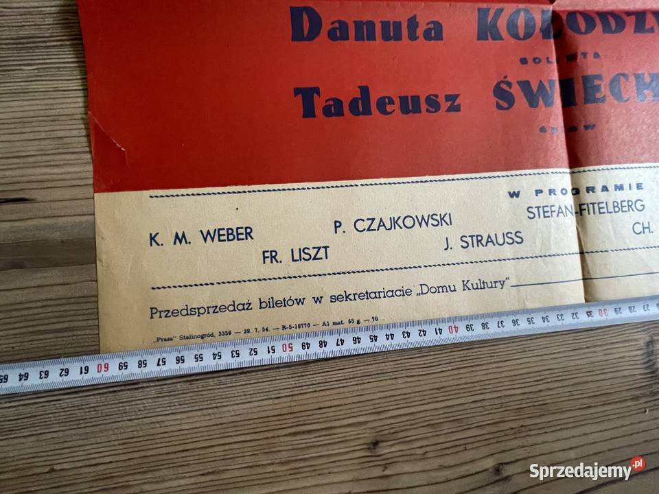 Plakat koncert MDK w Gliwicach Łabędach Afisz Gliwice