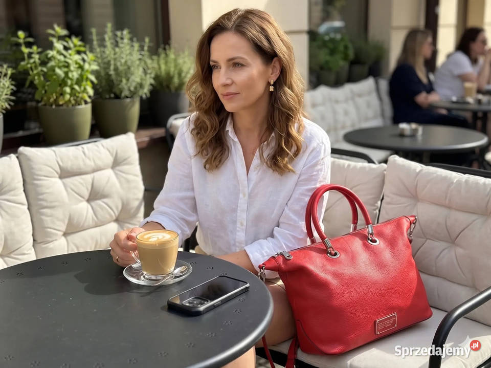 Duża Torba Marc Jacobs Skóra Naturalna 100 15cm Torby i torebki Warszawa