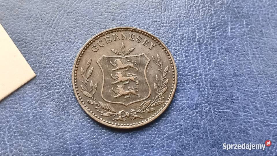 Stare monety 8 doubles 1889 Guernsey sprzedam