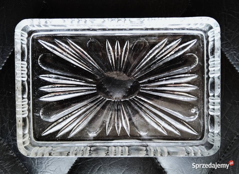 Półmisek kryształowy szkło tacka podstawka