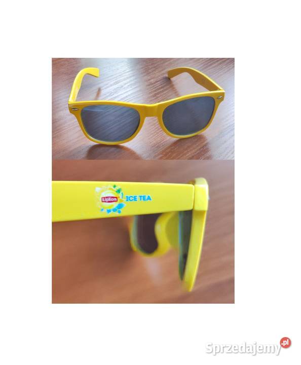 żółte okulary przeciwsłoneczne marki Lipton Ice Kielce
