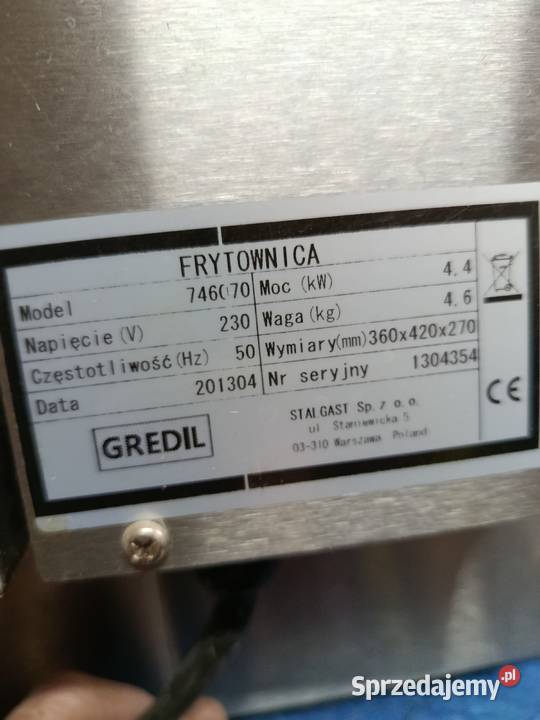 Frytownica dwukomorowa Mały Podleś