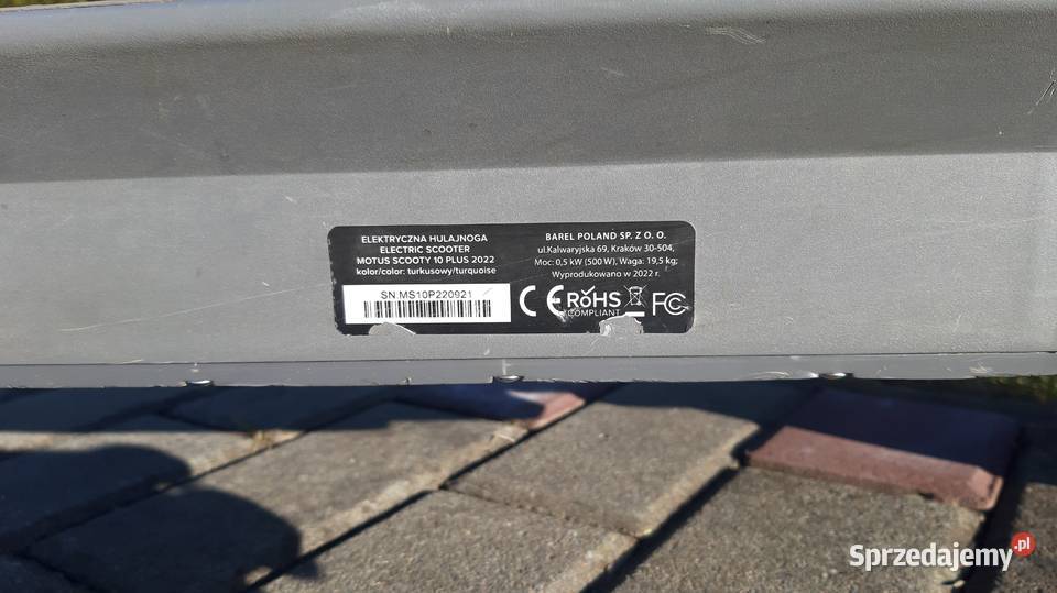 Hulajnoga Motus Scooty 10 plus 2022 Rzeszów sprzedam